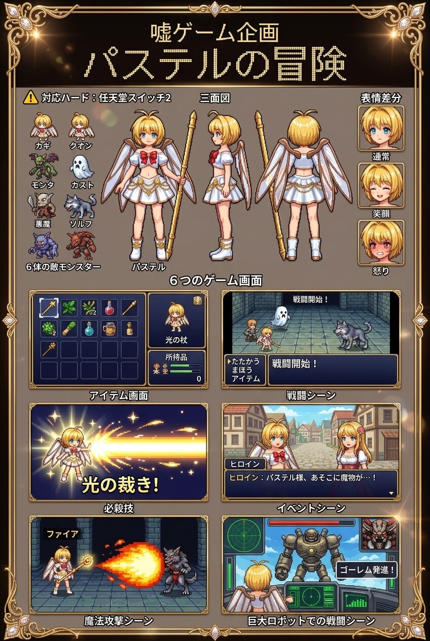 嘘ゲーム企画　ドット絵