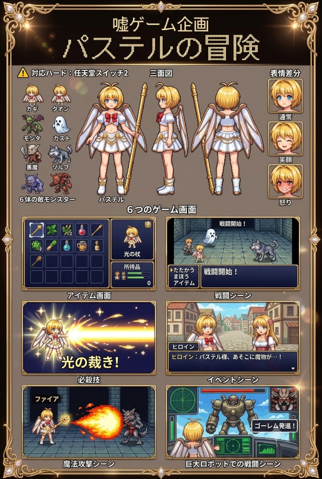 嘘ゲーム企画　ドット絵