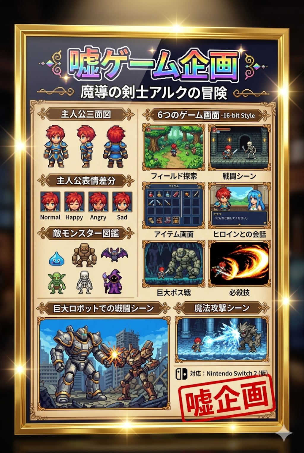 嘘ゲーム企画　ドット絵