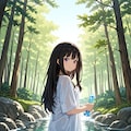 夏の川遊び 2枚目