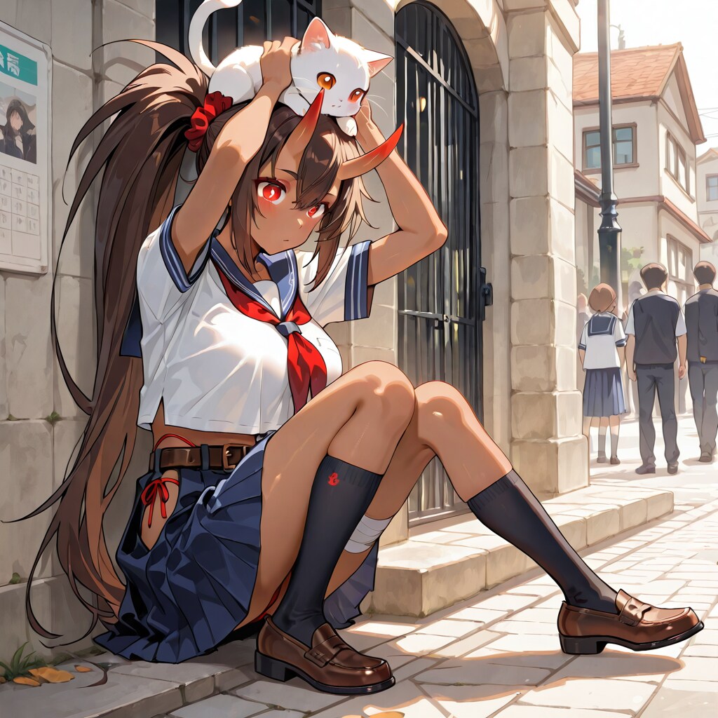 鬼の子&ねこ
