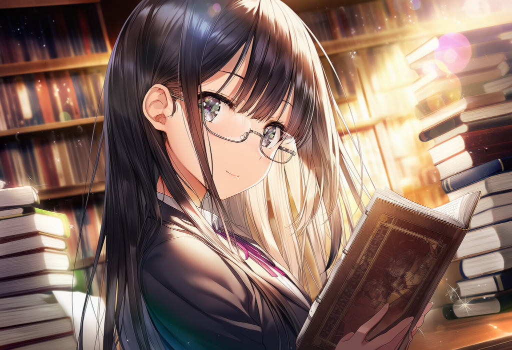 女子高生の体験入部　文芸部編