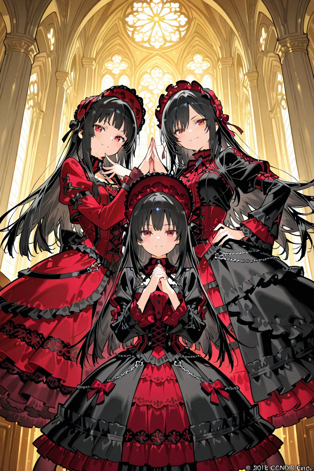赤いドレス