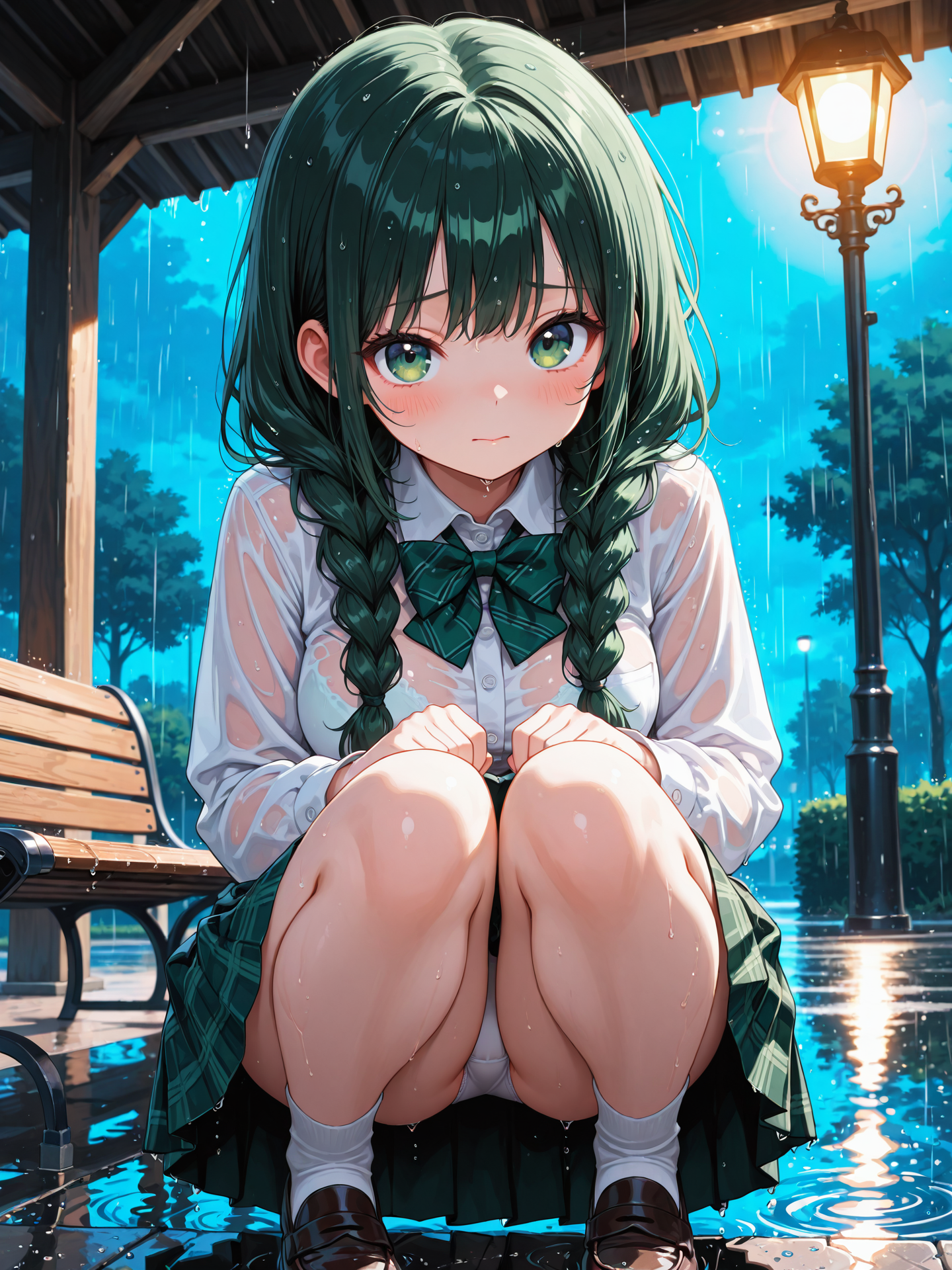 通り雨に打たれちゃった…
