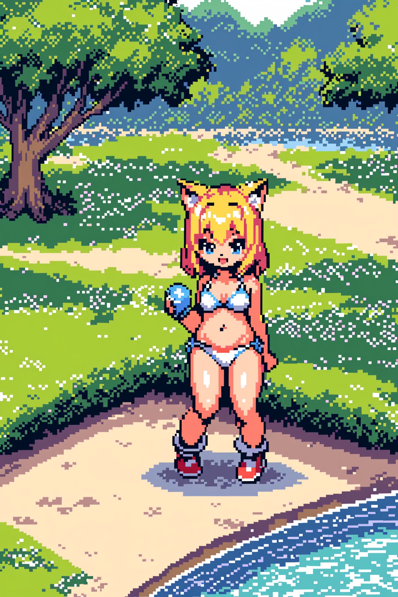公園でちょっとHな撮影会 Y120 ドット絵バージョン