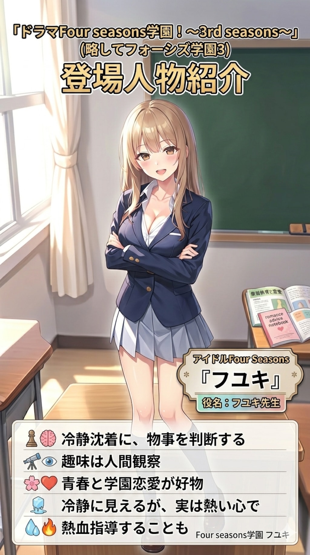 【累計52000いいね記念】フォーシズ学園3主要人物紹介
