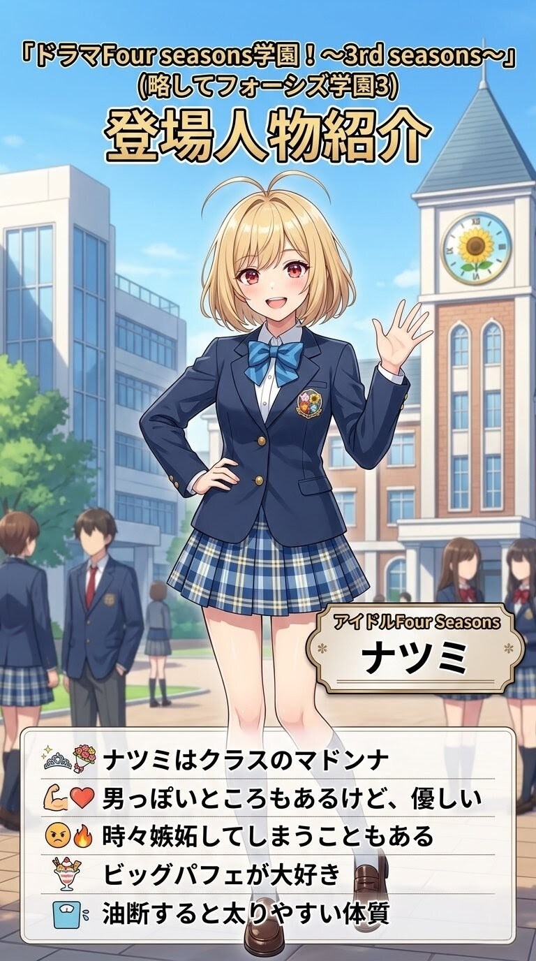 【累計52000いいね記念】フォーシズ学園3主要人物紹介
