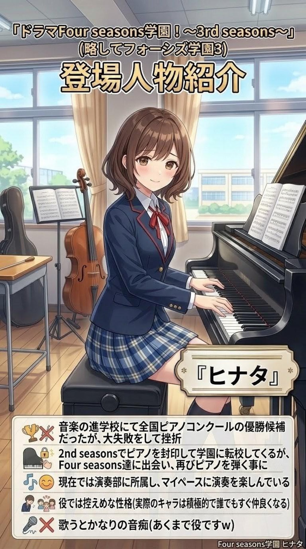 【累計52000いいね記念】フォーシズ学園3主要人物紹介