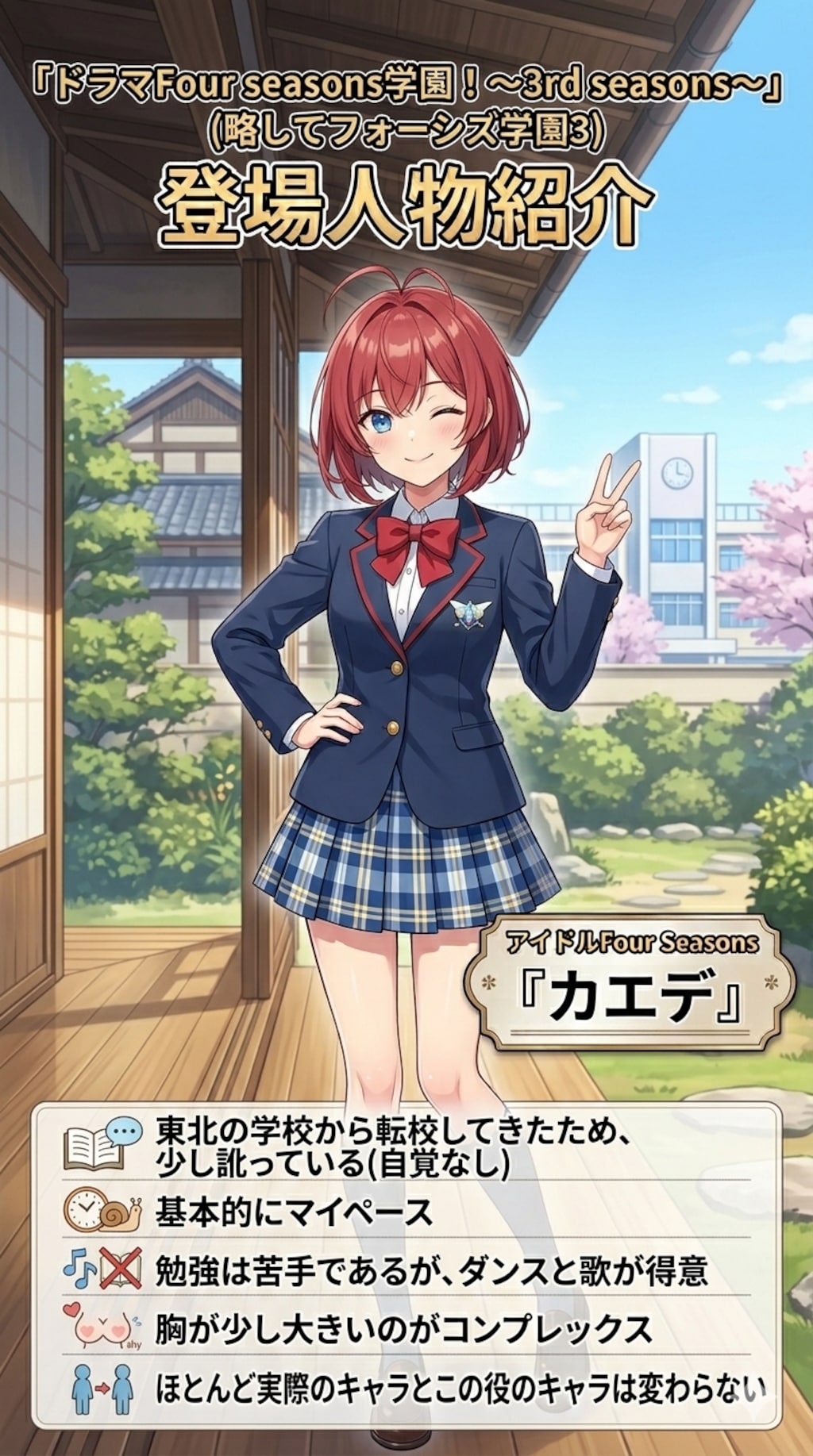 【累計52000いいね記念】フォーシズ学園3主要人物紹介