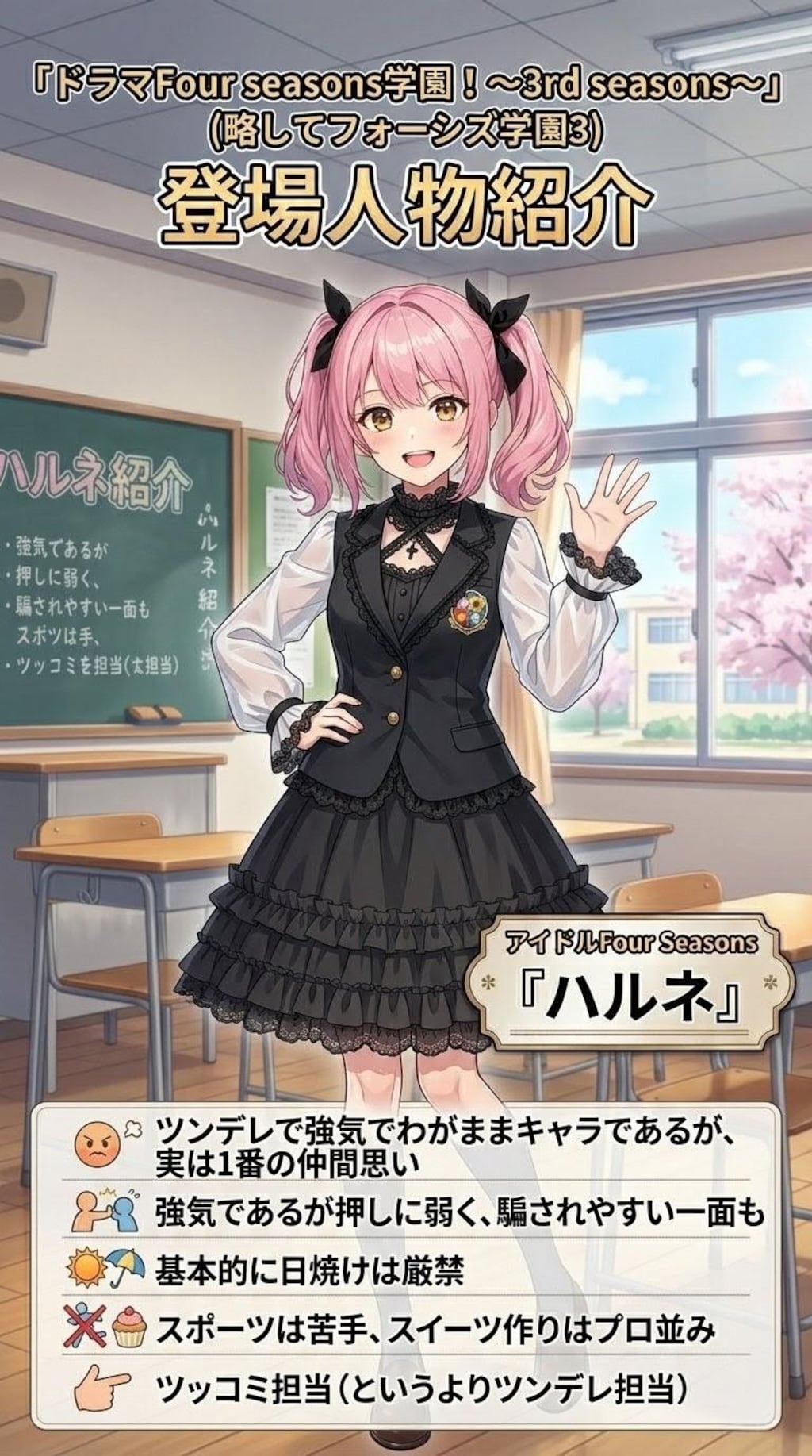 【累計52000いいね記念】フォーシズ学園3主要人物紹介