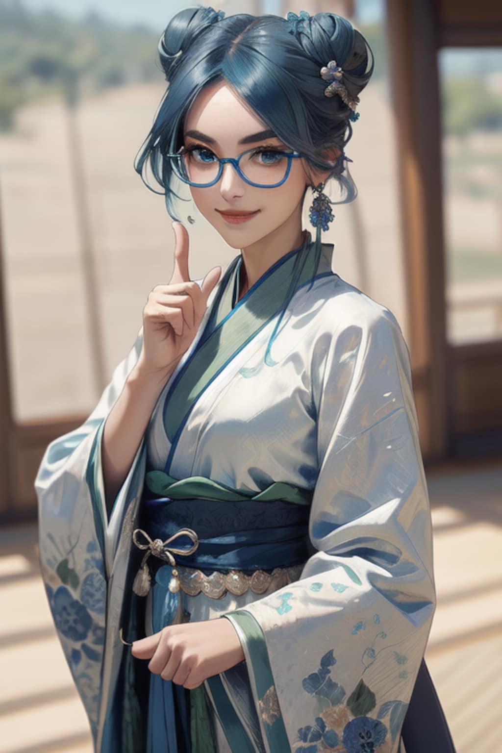 漢服の眼鏡女子〈３〉