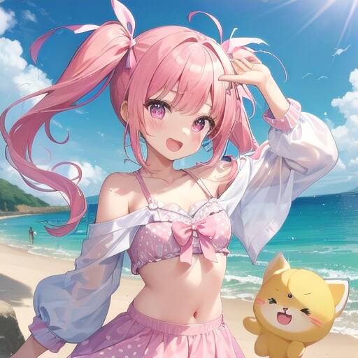 海にきたよ〜♡