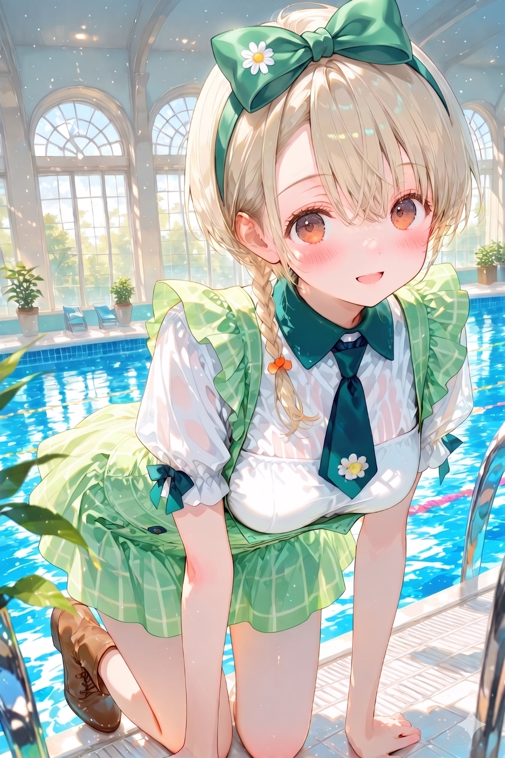 宮﨑弥生ちゃんと温水プール