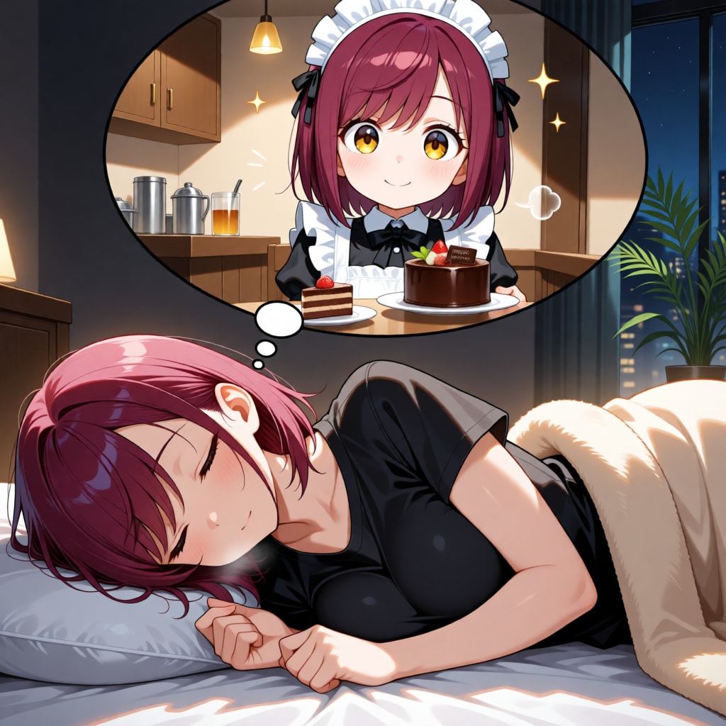 おやすみなさい（挨拶メイドの芽衣ちゃん）