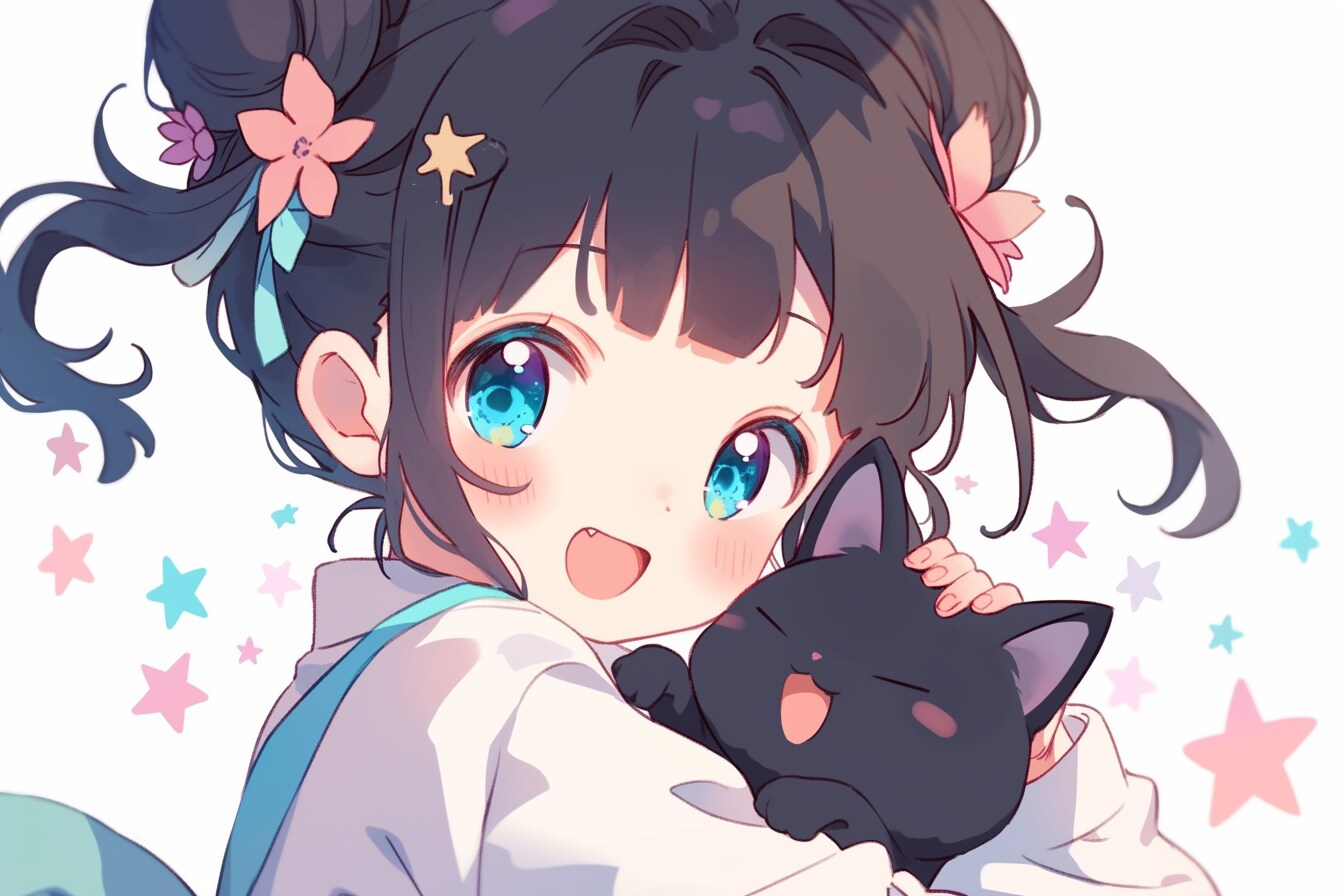 猫🐈とおだんごちゃん🍡✨03 | の人気AIイラスト・グラビア