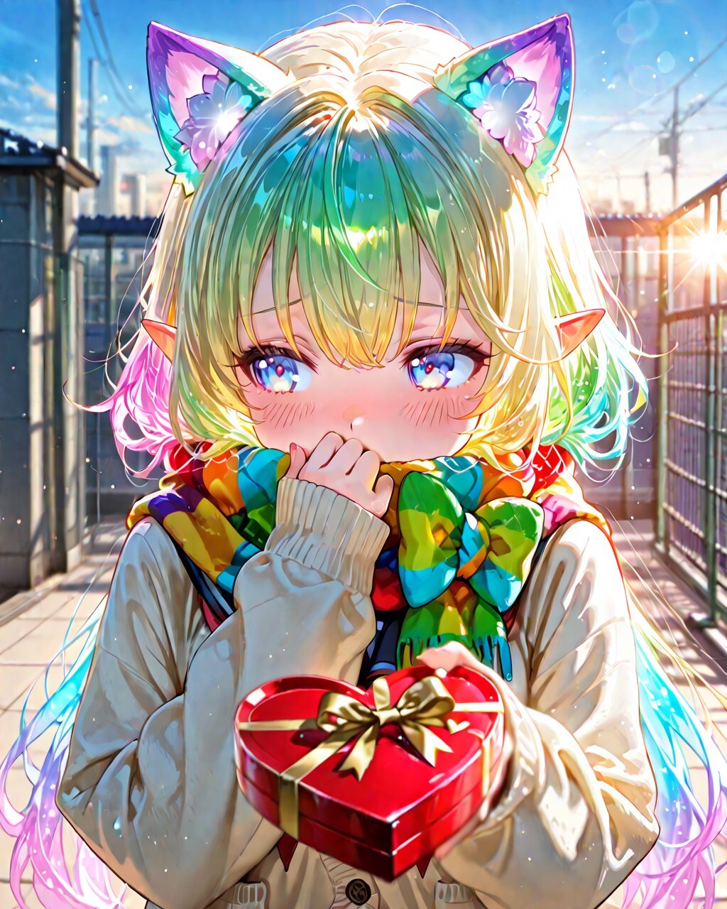 バレンタイン＋萌え袖