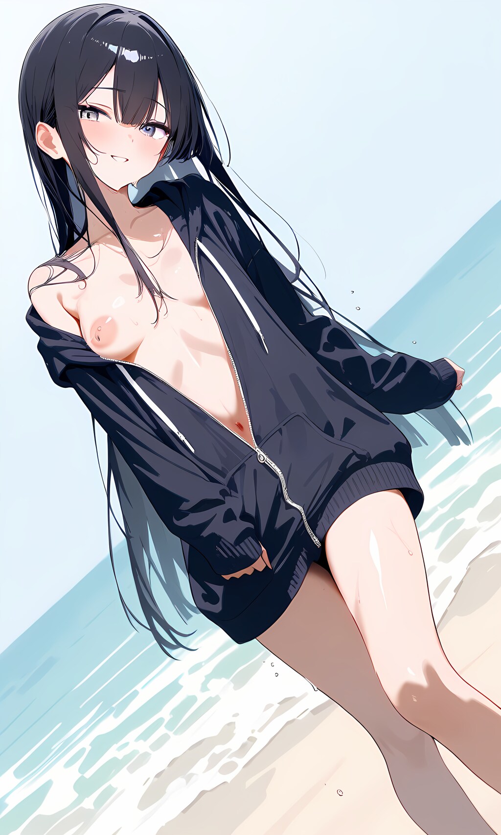 誘惑するパーカー水着