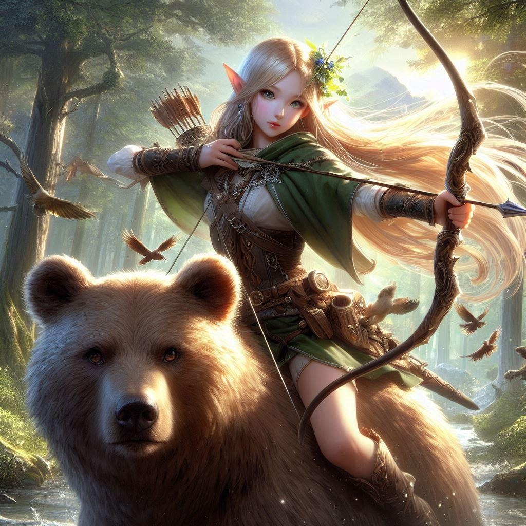 パトロール中のエルフさん