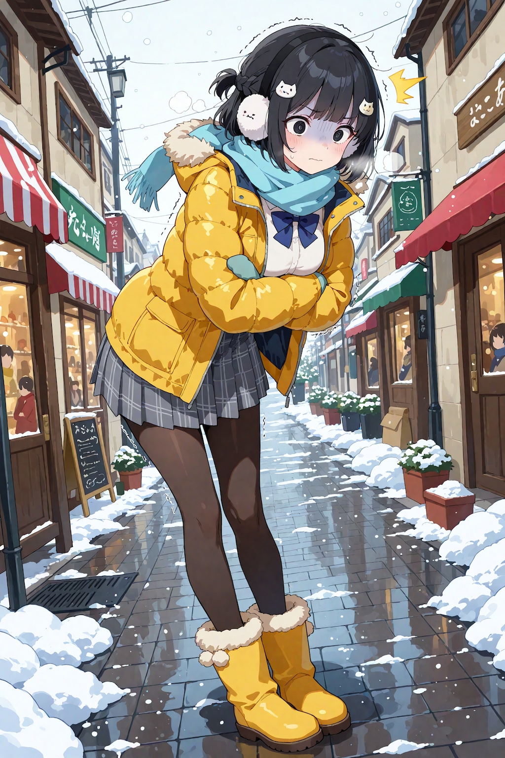 今日は寒かった…