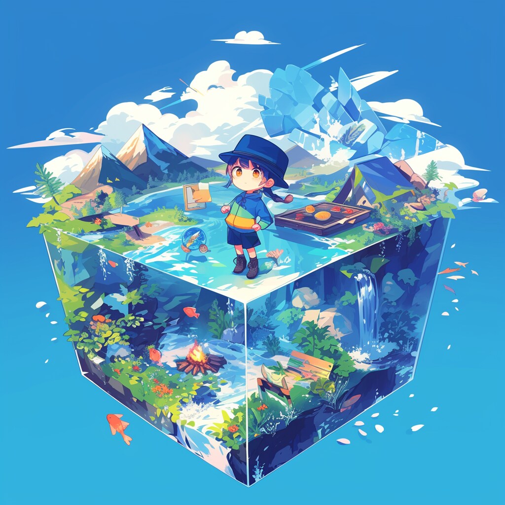 ちびキャラ、箱庭キャンプ