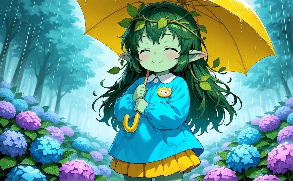 紫陽花のロリアードちゃん