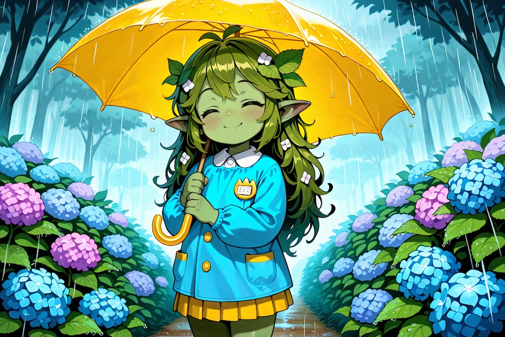 紫陽花のロリアードちゃん