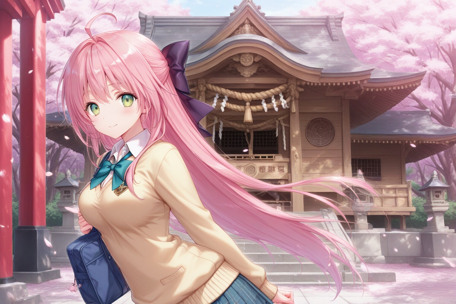 桜が満開の春、新たな道。