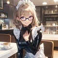 ☕ラテックスメイド服のお姉さん☕️ 3枚目