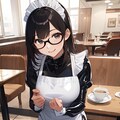 ☕ラテックスメイド服のお姉さん☕️ 2枚目