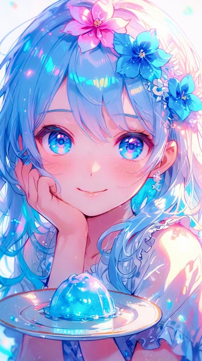 ゼリーと女の子