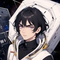 宇宙と黒髪短髪男性★その2（12枚） 8枚目