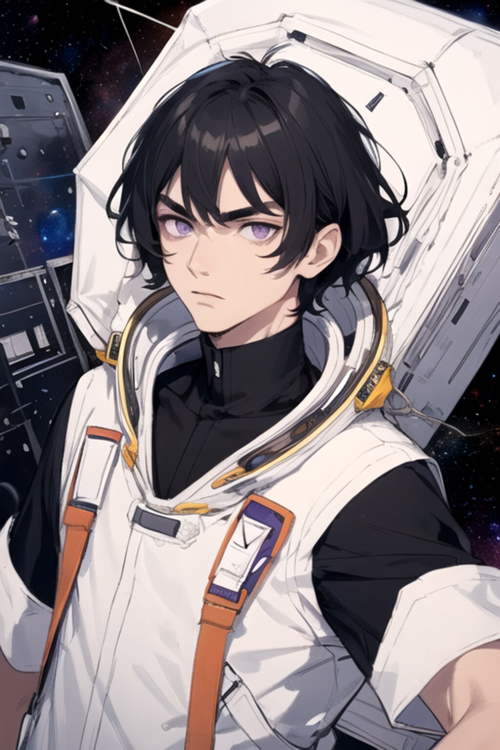 宇宙と黒髪短髪男性★その2（12枚）