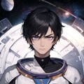 宇宙と黒髪短髪男性★その2（12枚） 3枚目