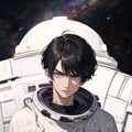 宇宙と黒髪短髪男性★その2（12枚） 5枚目