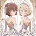 灰原哀＆メアリー世良Wウェディングドレス 2枚目