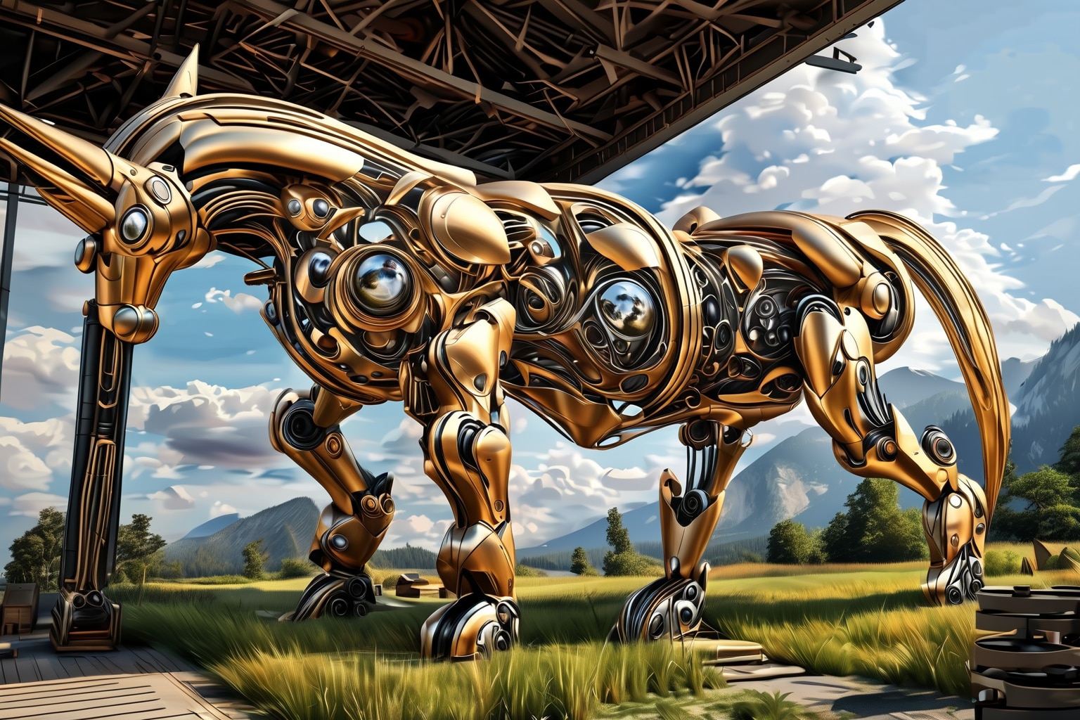 機械仕掛けの馬 その② | の人気AIイラスト・グラビア