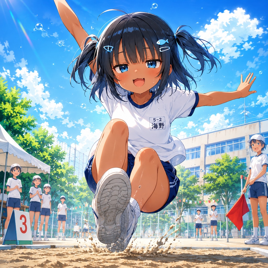 跳んでるこなつちゃん