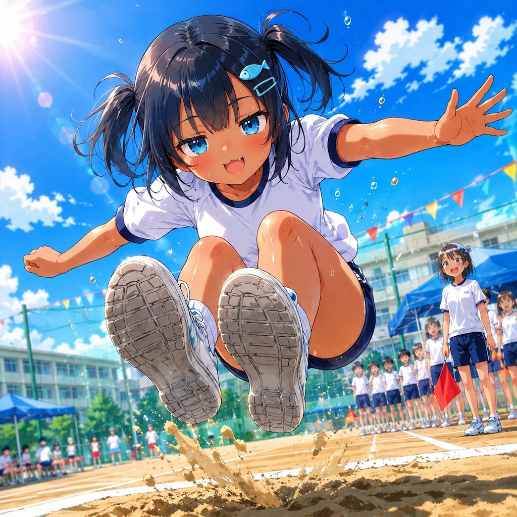 跳んでるこなつちゃん