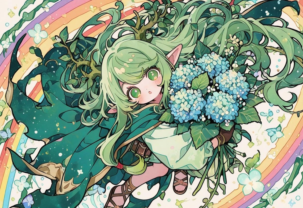 雨上がりのドルイドちゃん