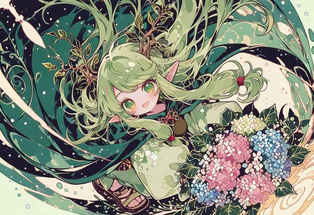 雨上がりのドルイドちゃん