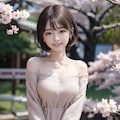 桜♡（オフショル） 4枚目