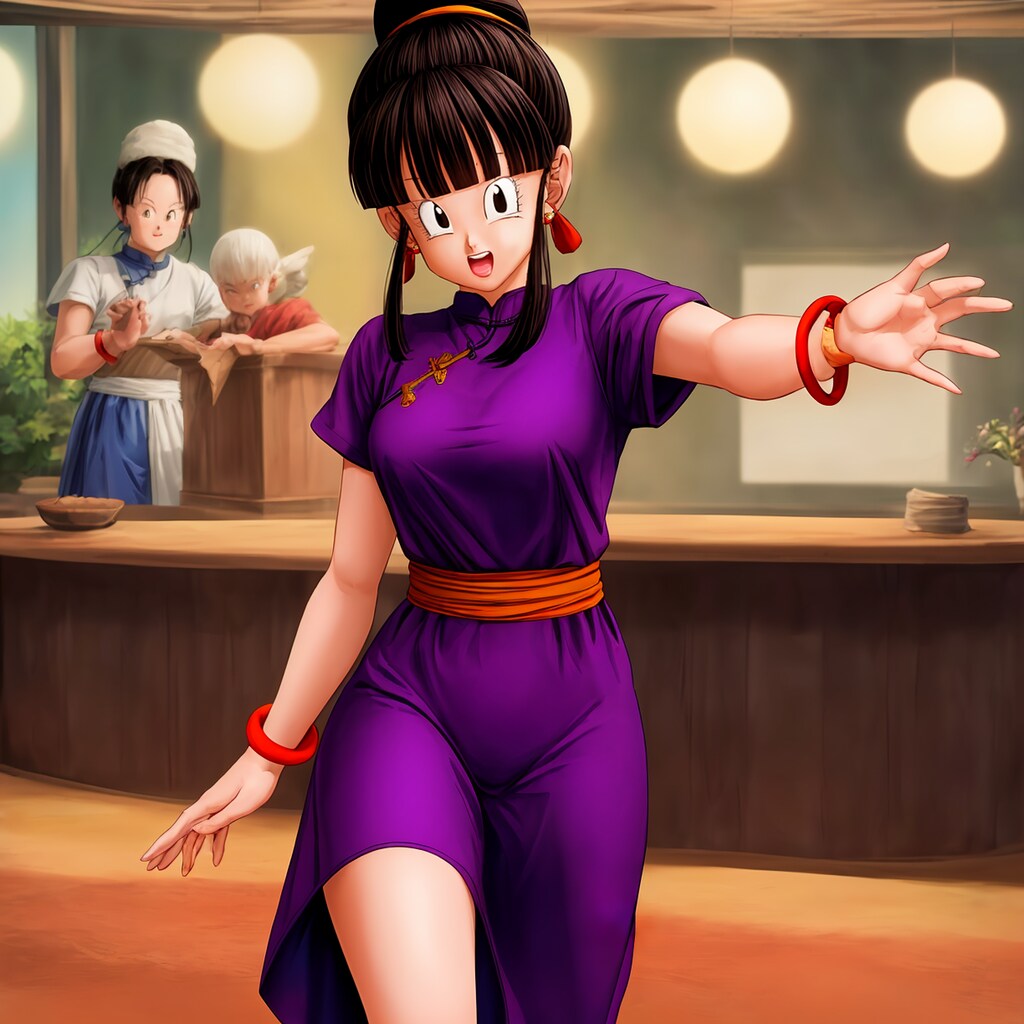 可愛さ爆発！チチの団子ヘアーと鮮やかなコスチュームがドラゴンボール界を彩る