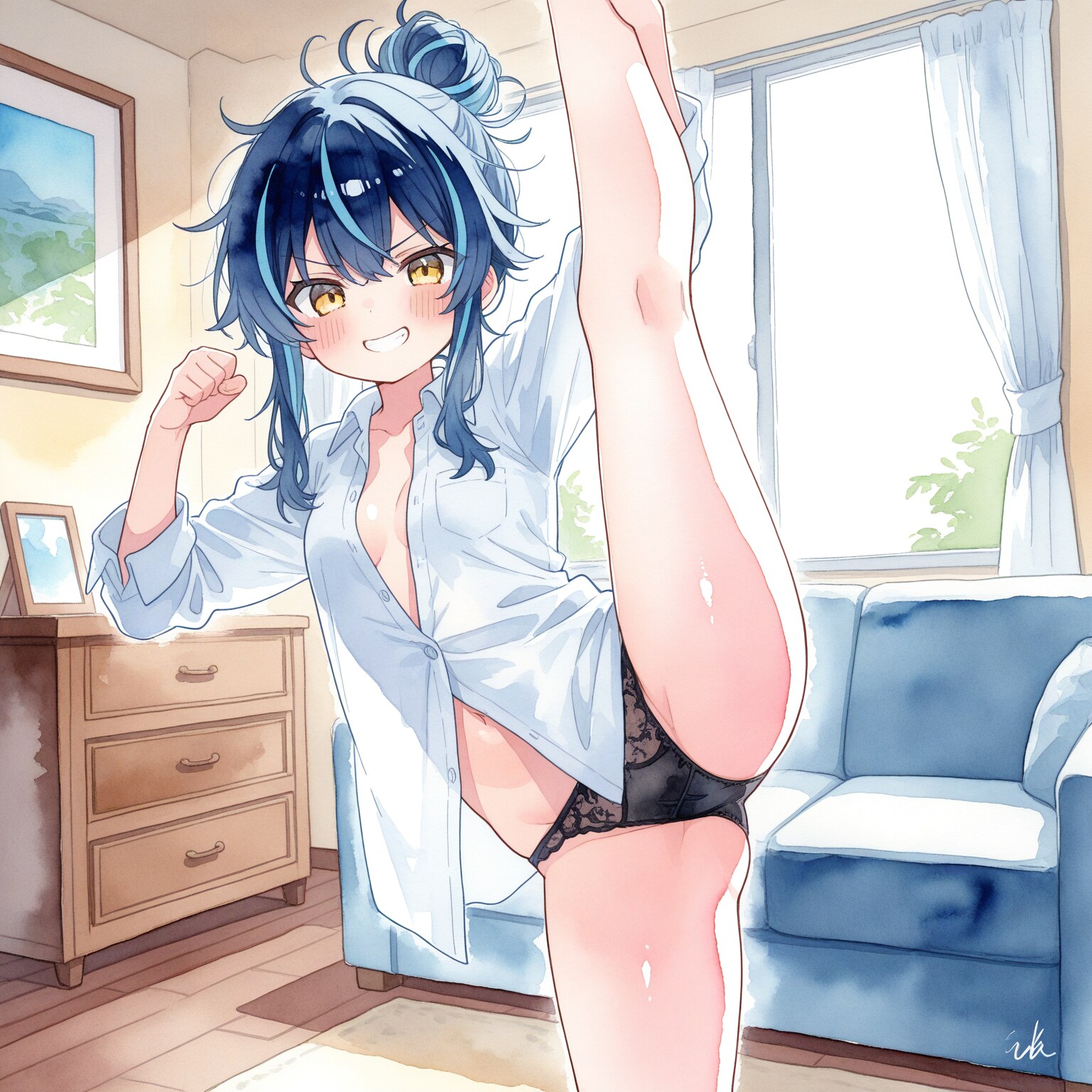 だらしないけど身体は柔らかい姉
