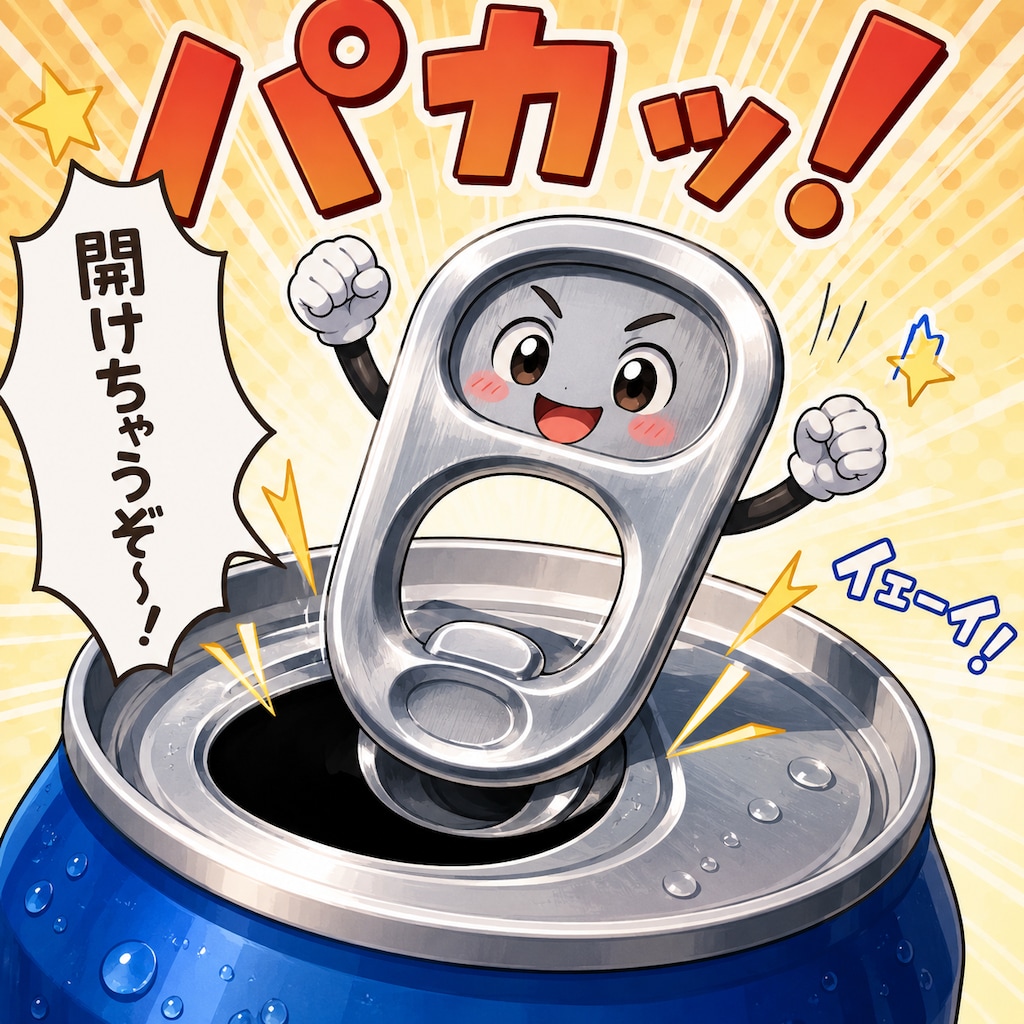 56.「ぷ」→「プルトップ」おにくさん