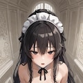 廊下で裸のメイドさん 8枚目