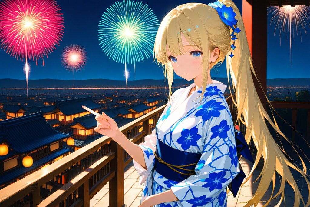 夏休みの金髪さん2