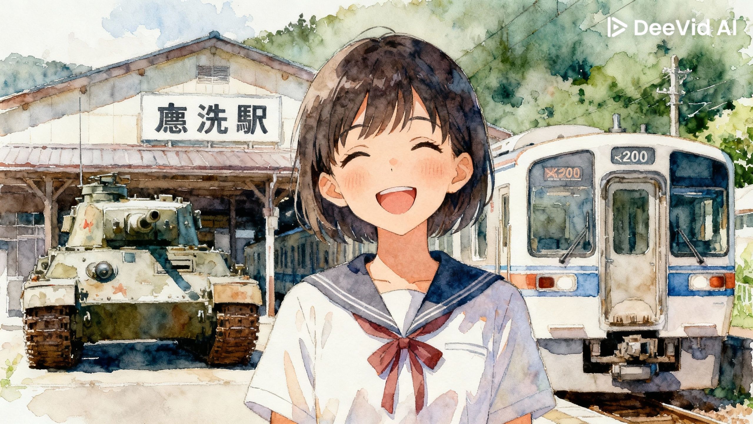 戦車がある駅 | の人気AIイラスト・グラビア
