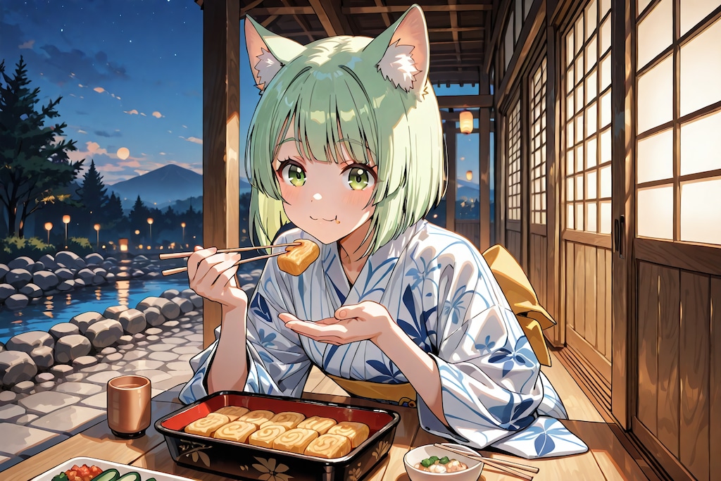 暑いから素麺