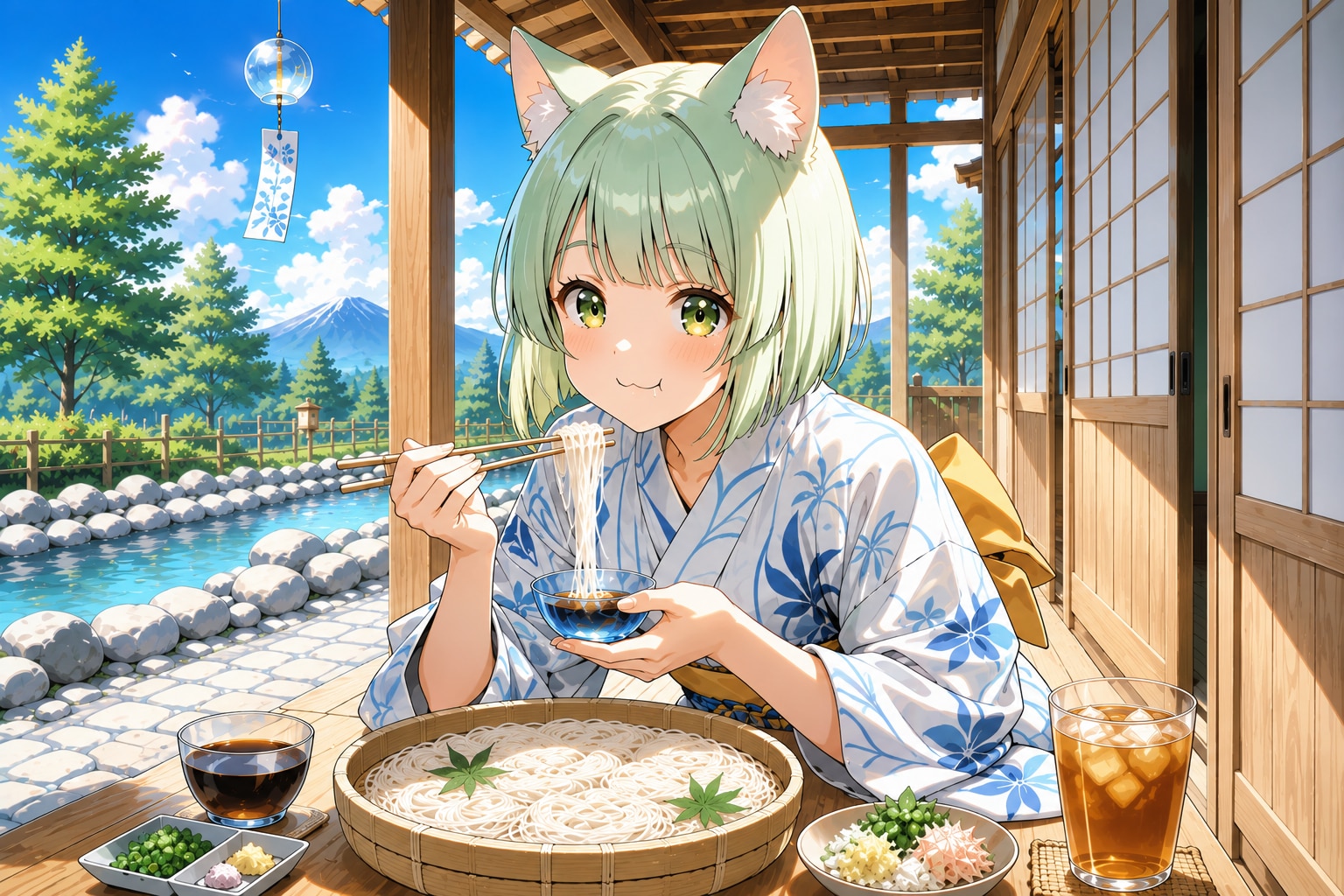 暑いから素麺