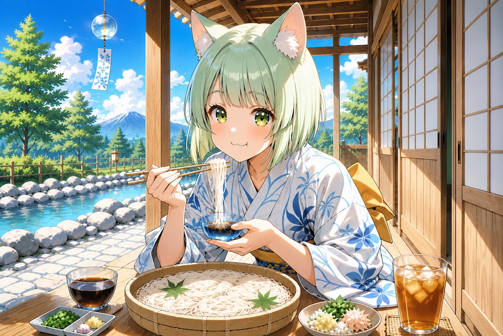 暑いから素麺